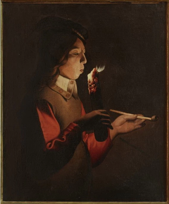 Ragazzo che soffia su un tizzone - Tokyo Fuji Art Museum